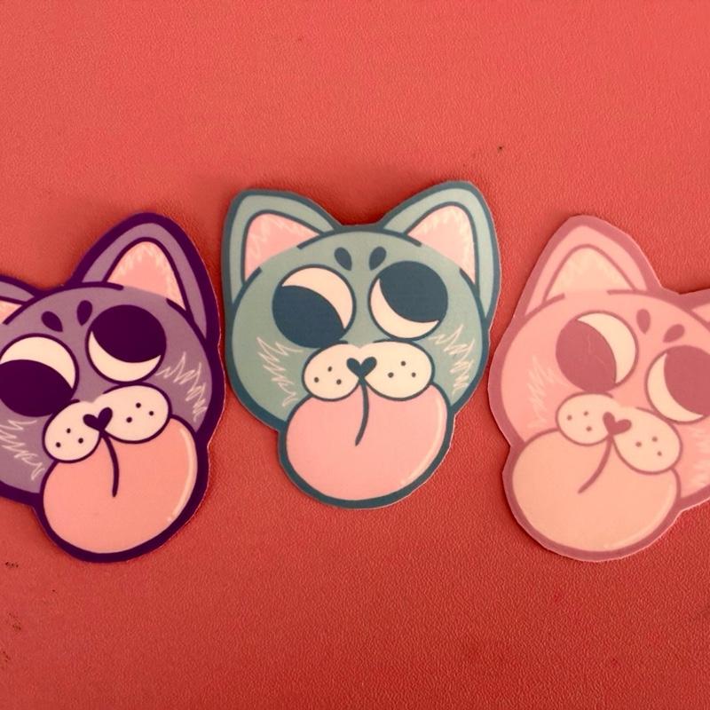 Pack of 6 Artist Made Laminated Waterproof Stickers High Quality Human Made Long Lasting Stickers - Pack of 6