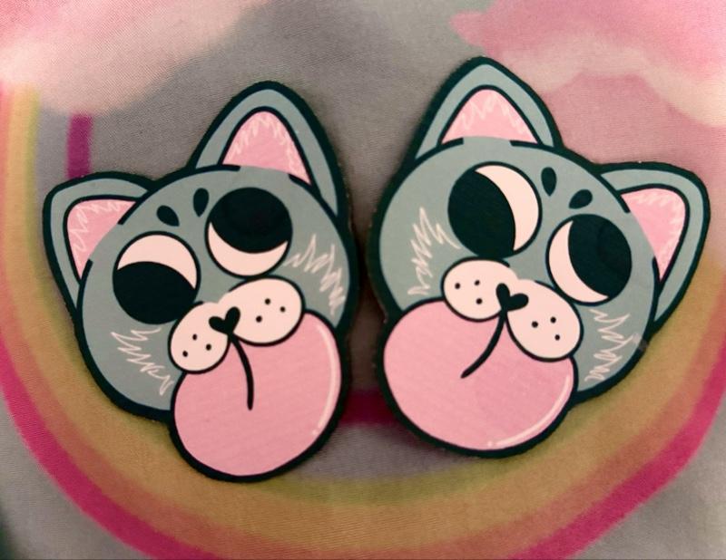 Pack of 6 Artist Made Laminated Waterproof Stickers High Quality Human Made Long Lasting Stickers - Pack of 6