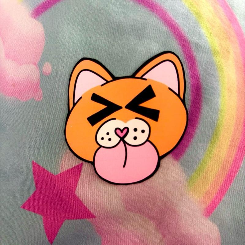 20 Pack Artist Made Rainbow Cats Laminated Waterproof Stickers High Quality Long Lasting Human Made